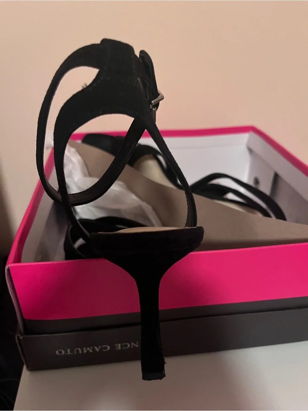 Vince 🖤 Camuto Black Suede Slingback Heels